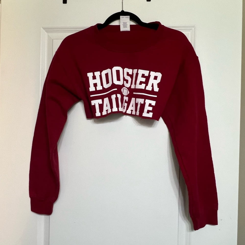 IU Hoosier Tailgate Cropped Sweatshirt